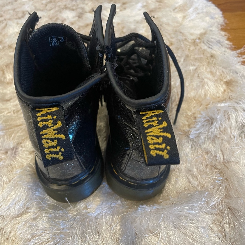Kids Dr Martens Glitter Boots
